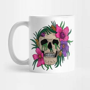 Woman Skull Flower Mug